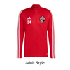 Load image into Gallery viewer, 2024 Adidas Red Player Full Zip Jacket