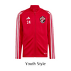 Load image into Gallery viewer, 2024 Adidas Red Player Full Zip Jacket